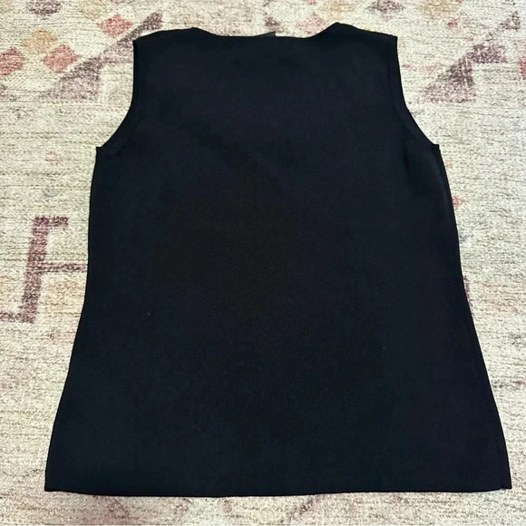 Y2K J.A.C. beaded collared black tank top size medium - Picture 6 of 10